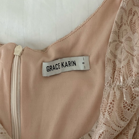 50s-60s Vintage Style Sleeveless Lace Swing Party Dress - Picture 4 of 12